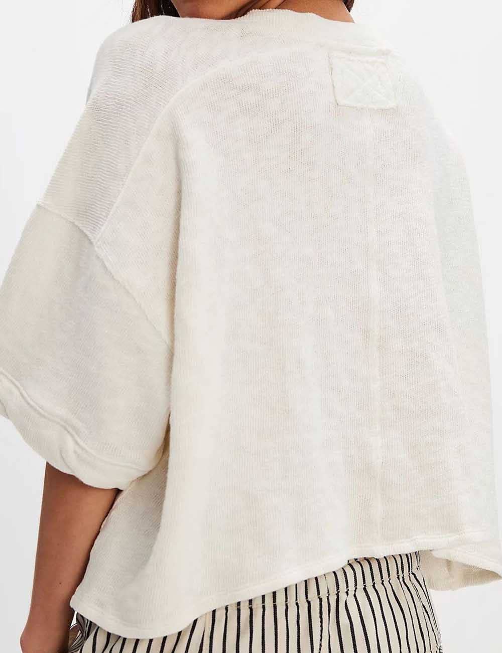 Lana Midi Sleeve Knitted Cardigan
