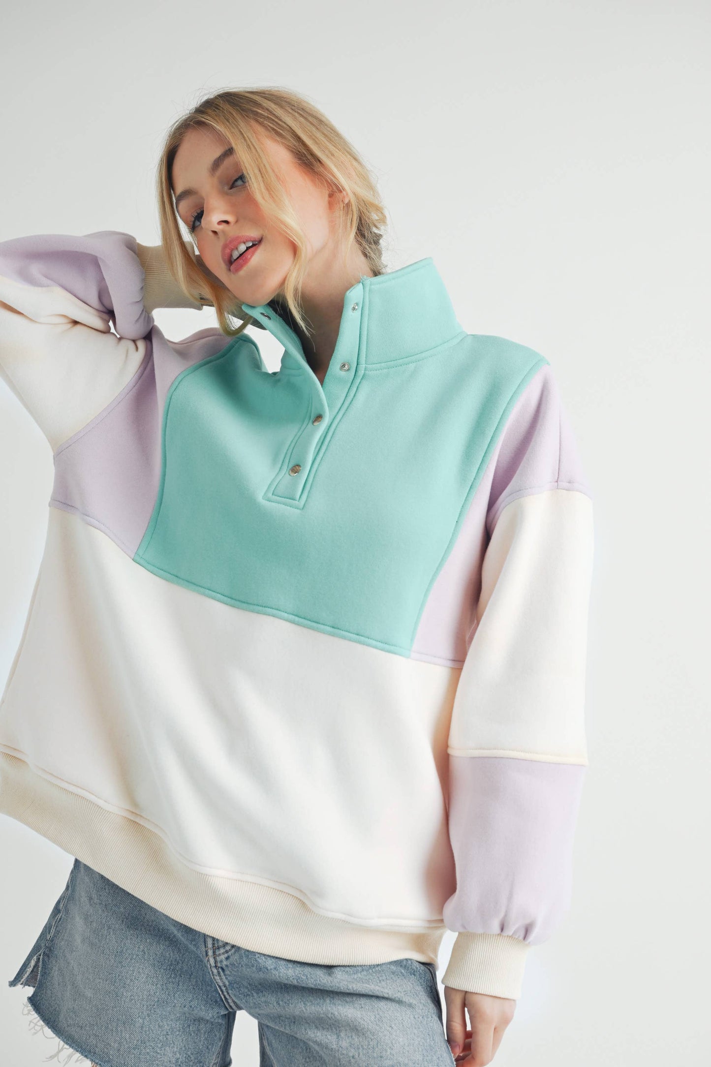 Janica - Glo Colorblock Pullover