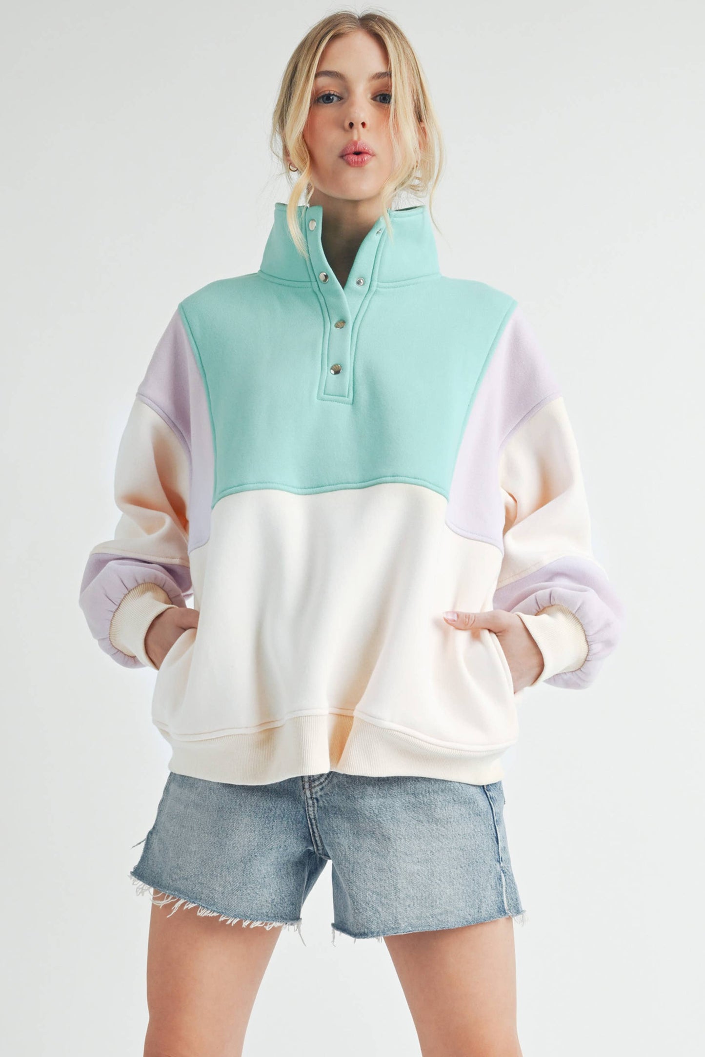 Janica - Glo Colorblock Pullover