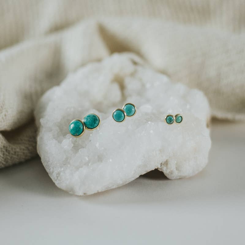 Commonform Hyalite Studs Turquoise