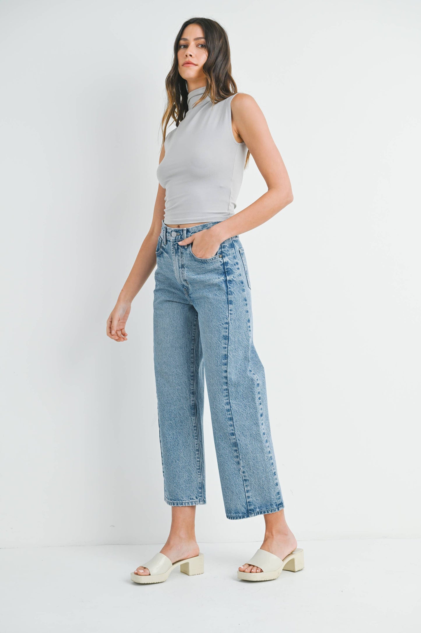 Just Black Denim - Barrel Jean Twist Med BP471N