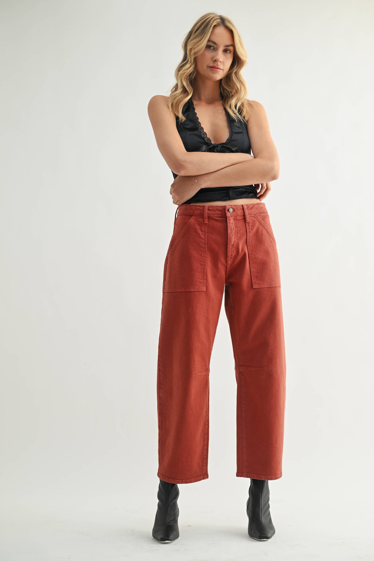 Just Black Denim - Utility Seamed Barrel (BP203J)