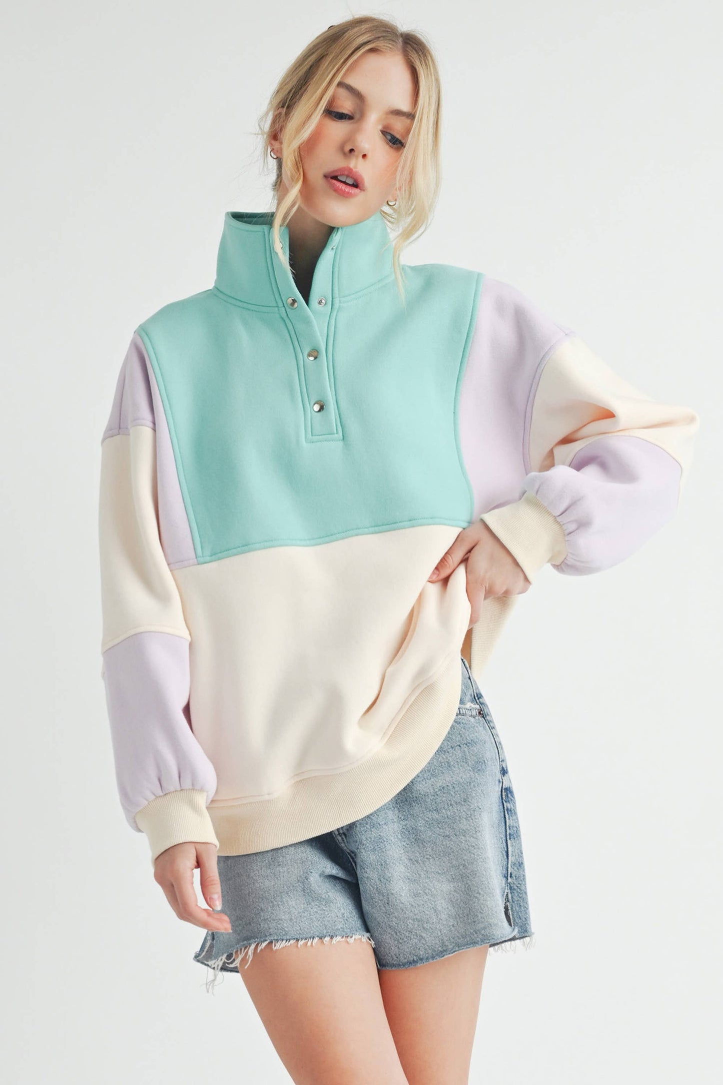 Janica - Glo Colorblock Pullover