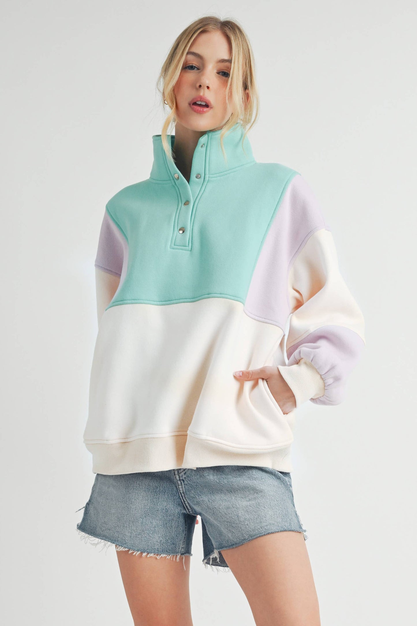 Janica - Glo Colorblock Pullover