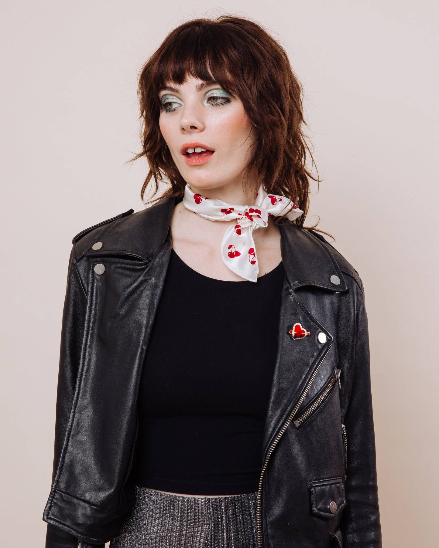 Cherry Bomb Convertible Scrunchie Tie