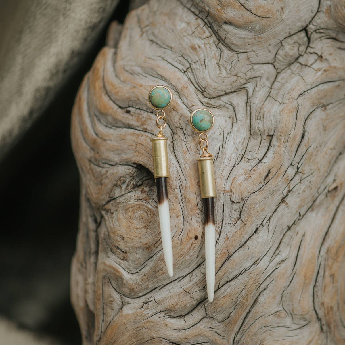 Commonform Turquoise + Quill Studs