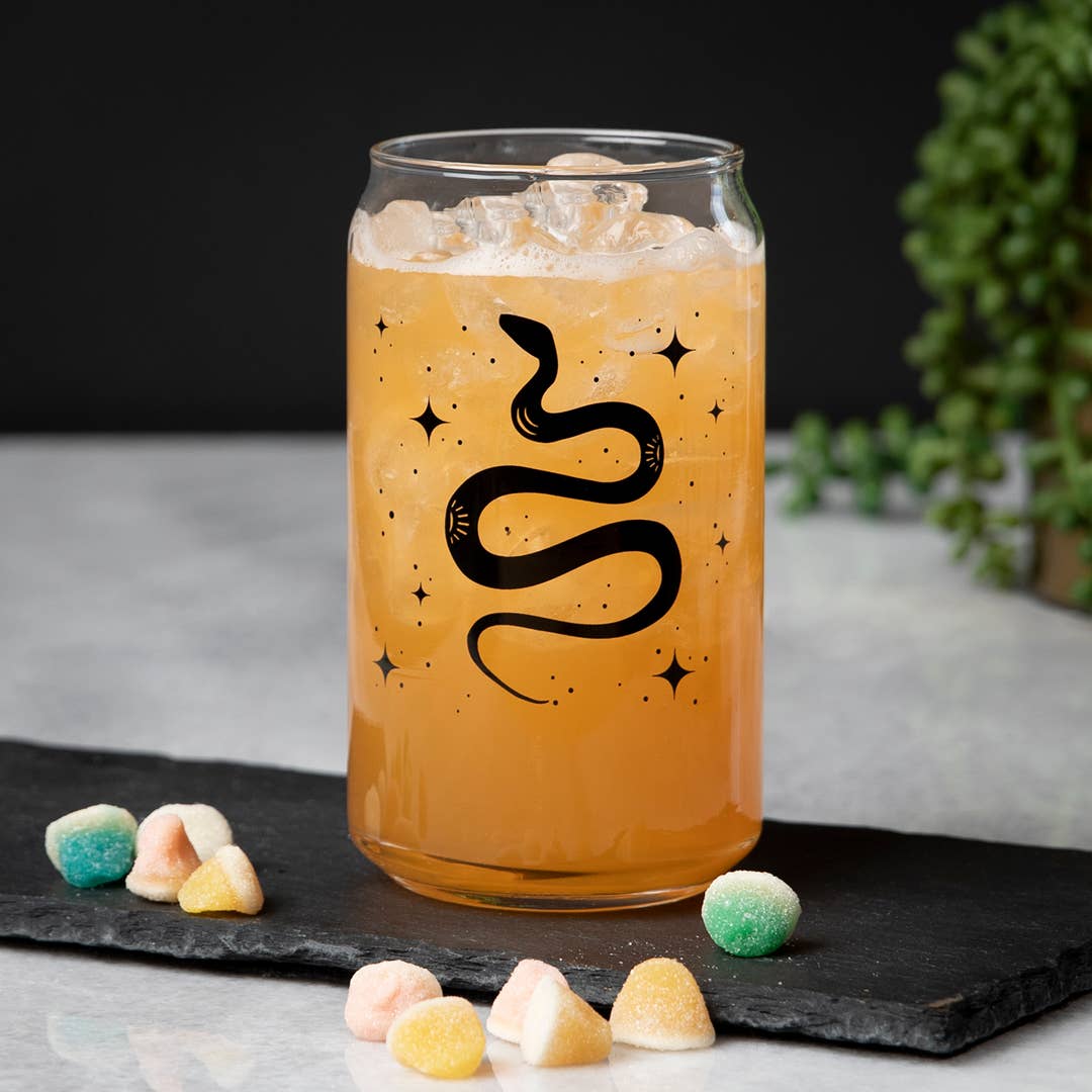 Snake Beer Can Glass | Glass Cup | Iced Coffee Cup
