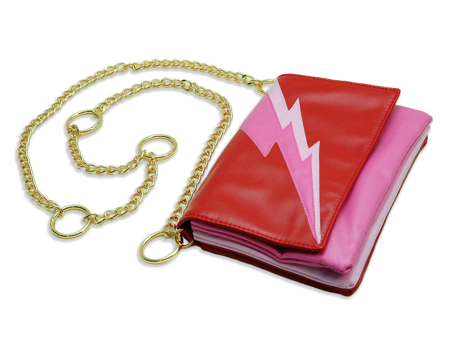 Lightning Bolt Romy Convertible Clutch in Paparazzi