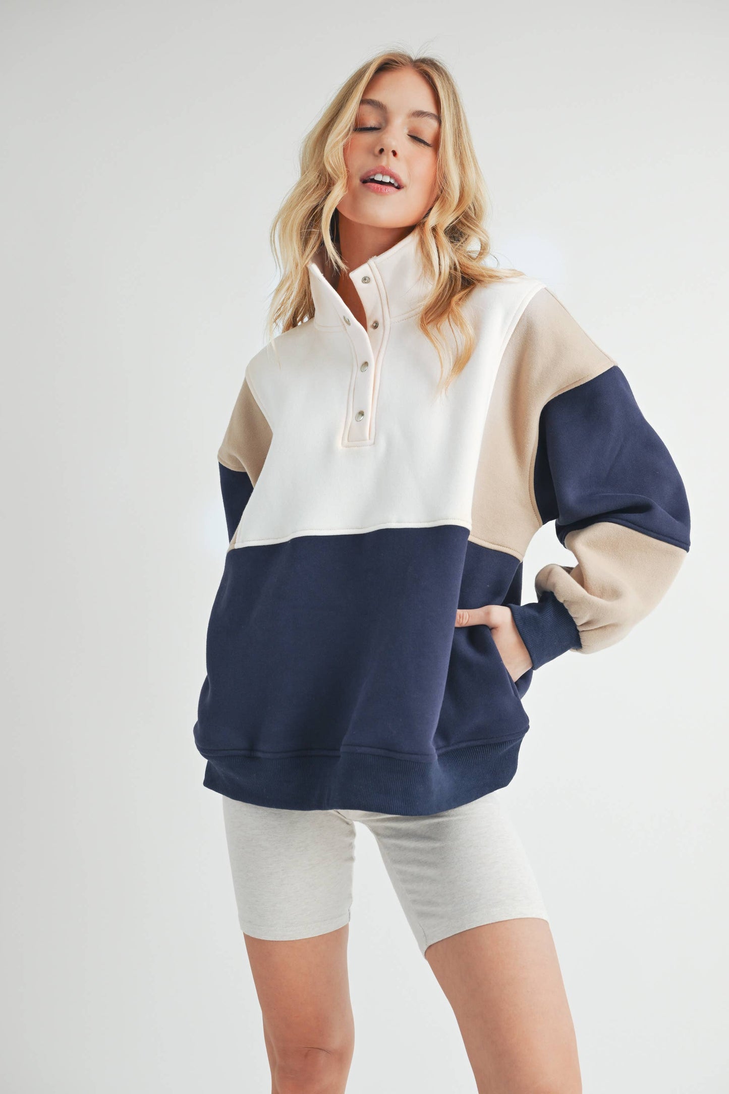 Janica - Glo Colorblock Pullover