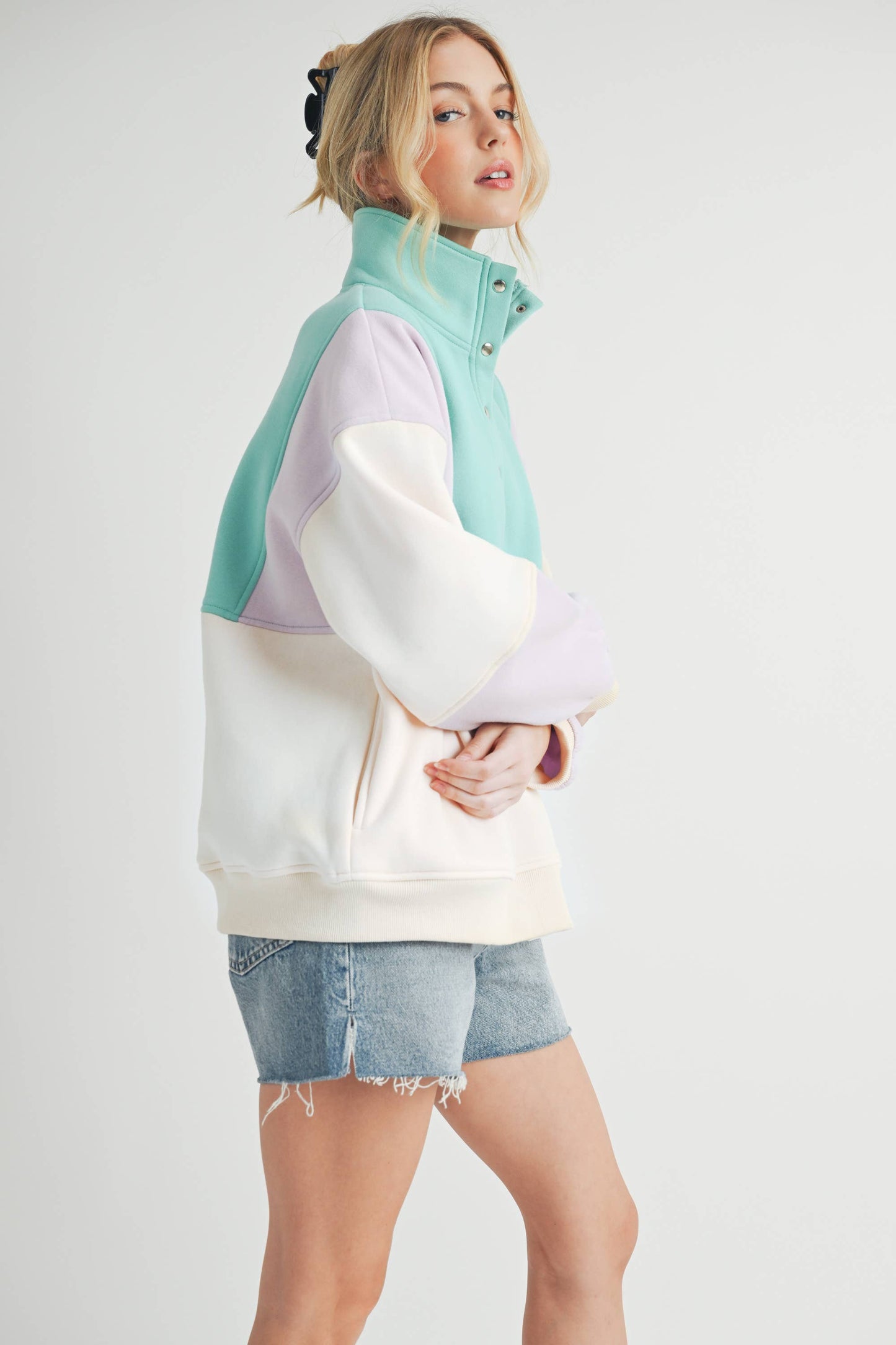 Janica - Glo Colorblock Pullover