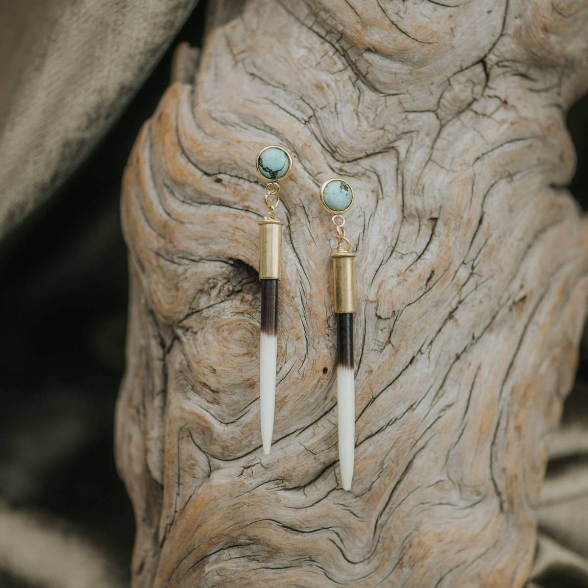 Commonform Turquoise + Quill Studs