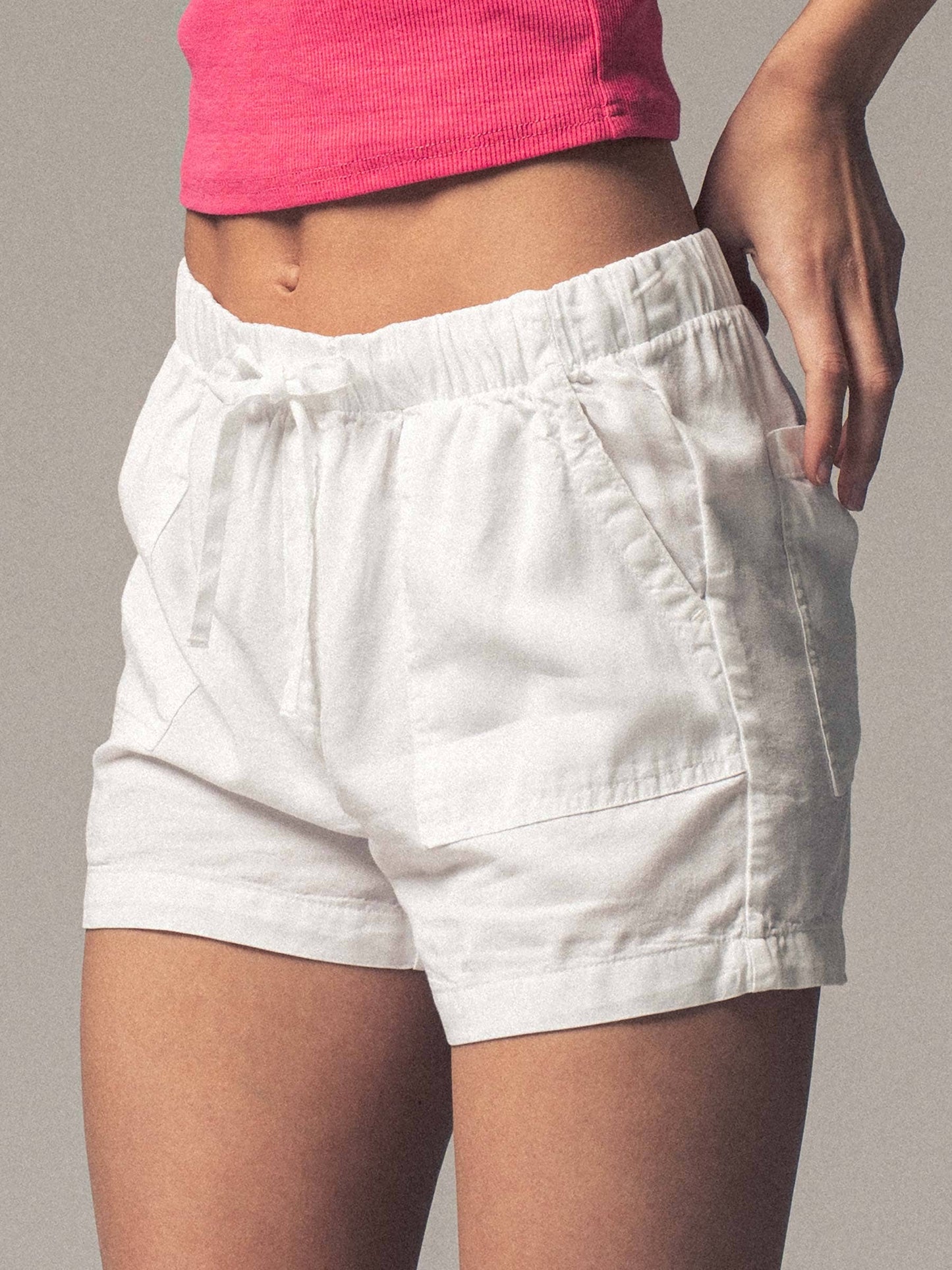 Sammi - Tencel Patch Pocket Summer Shorts