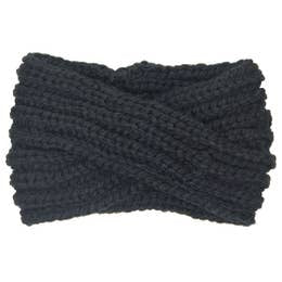 Headband Solid Twisted Wide Knit