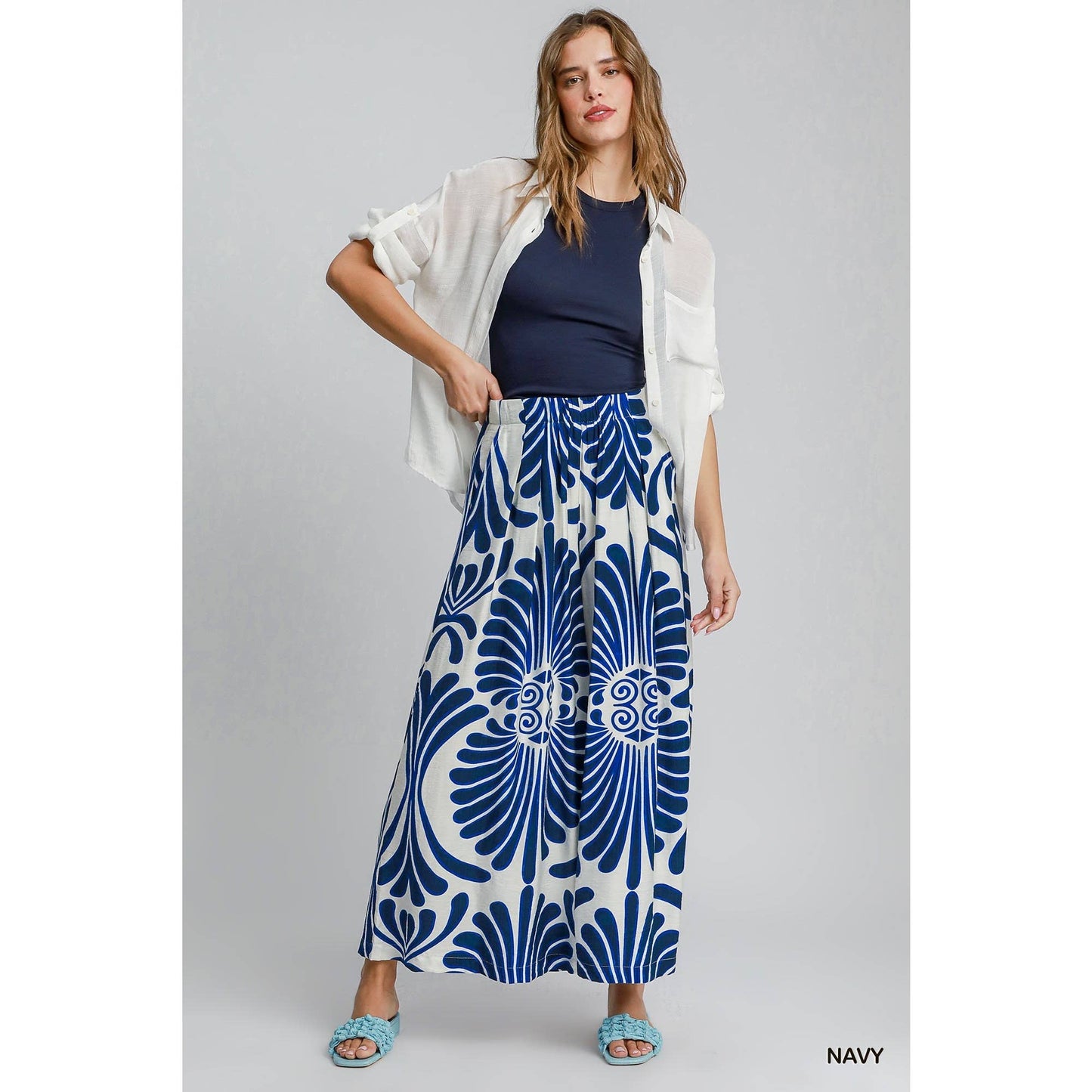Donna Printed Skirt Pant
