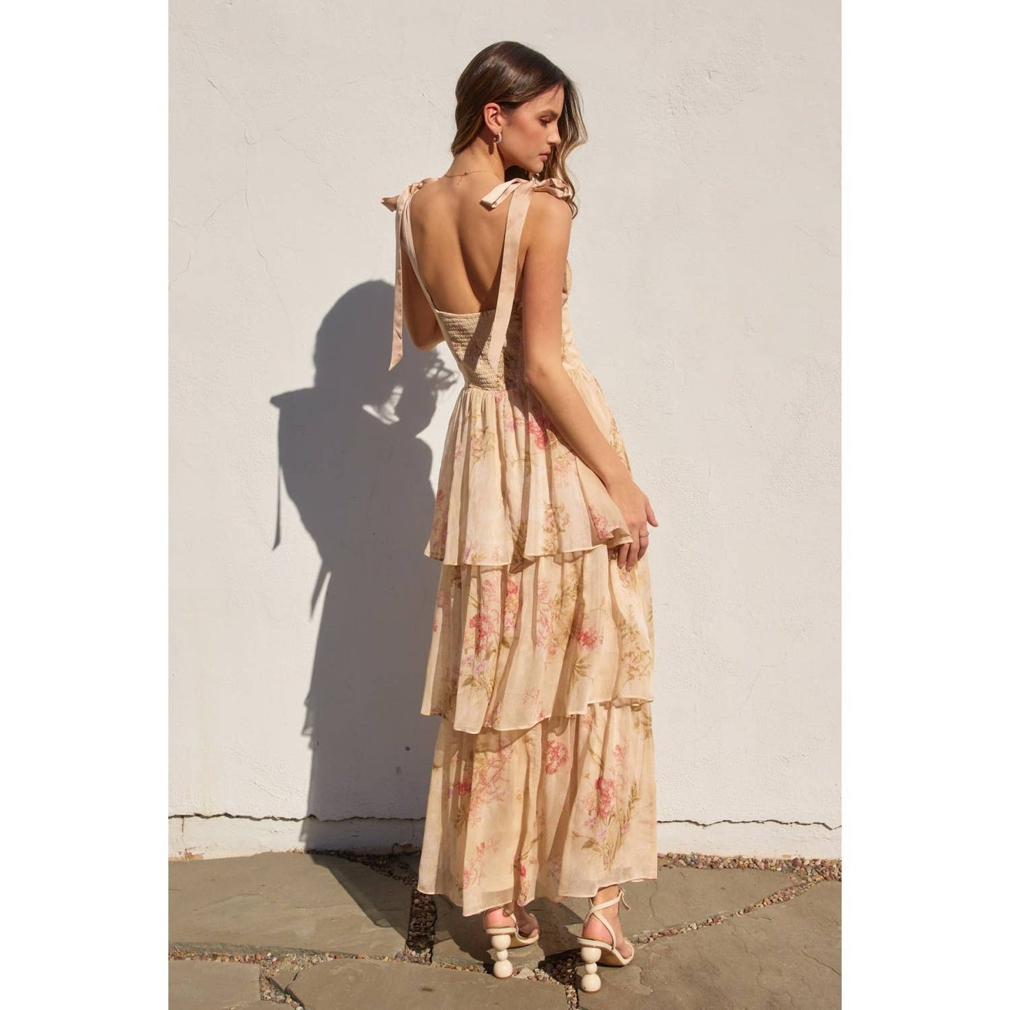 Kristi - Have My Heart Corset Layered Maxi Dress