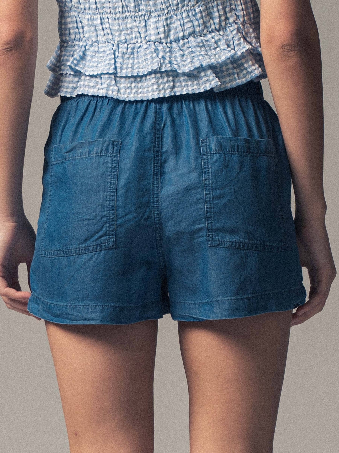 Sammi - Tencel Patch Pocket Summer Shorts