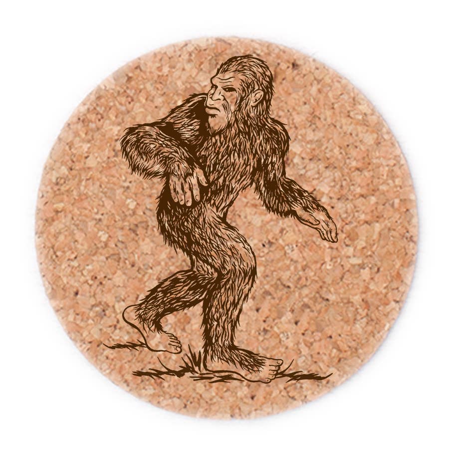 Sasquatch Cork Coasters