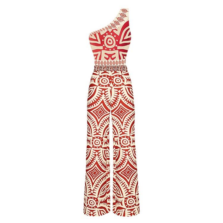 Serena - One Shoulder One Piece Swimwear with matching pant.