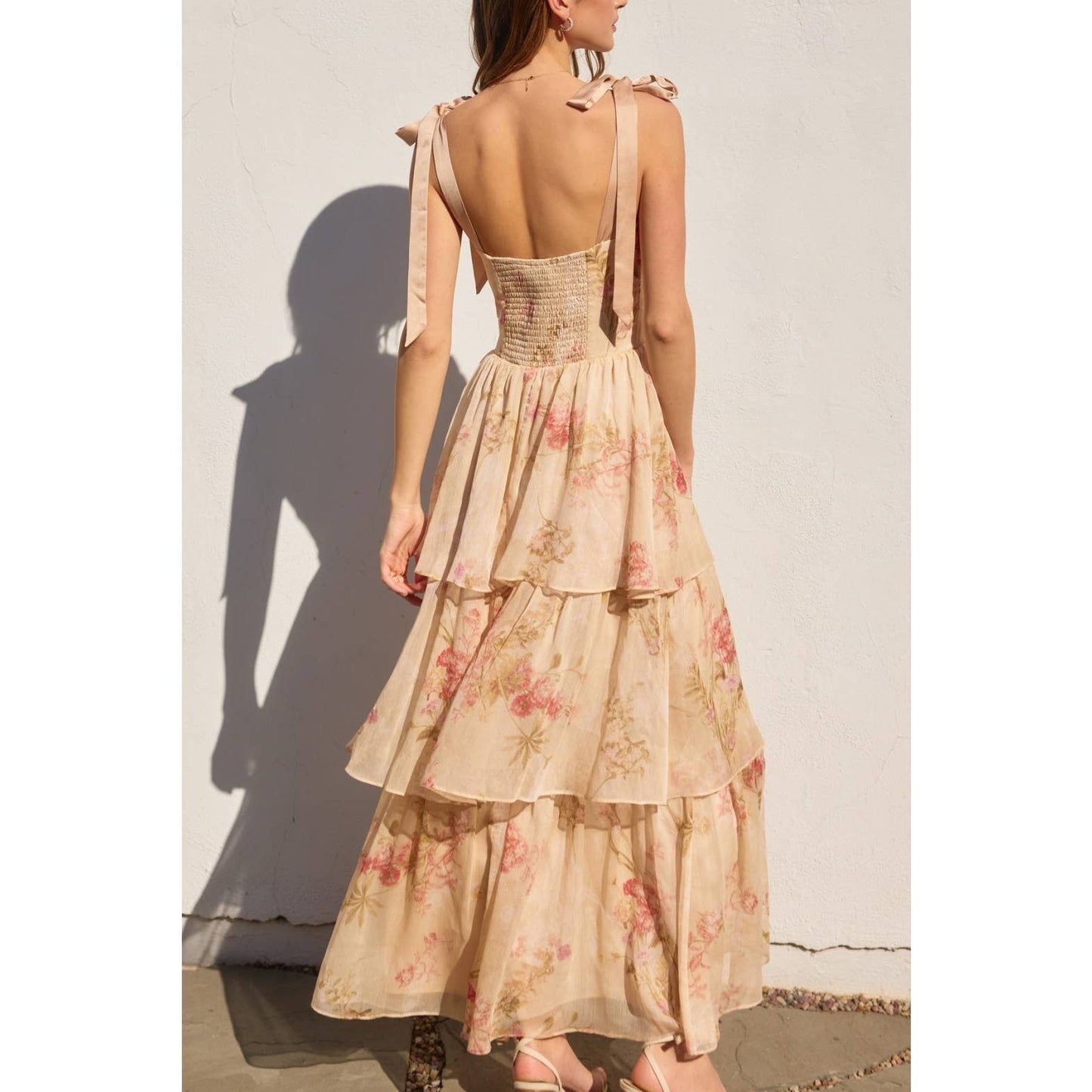 Kristi - Have My Heart Corset Layered Maxi Dress