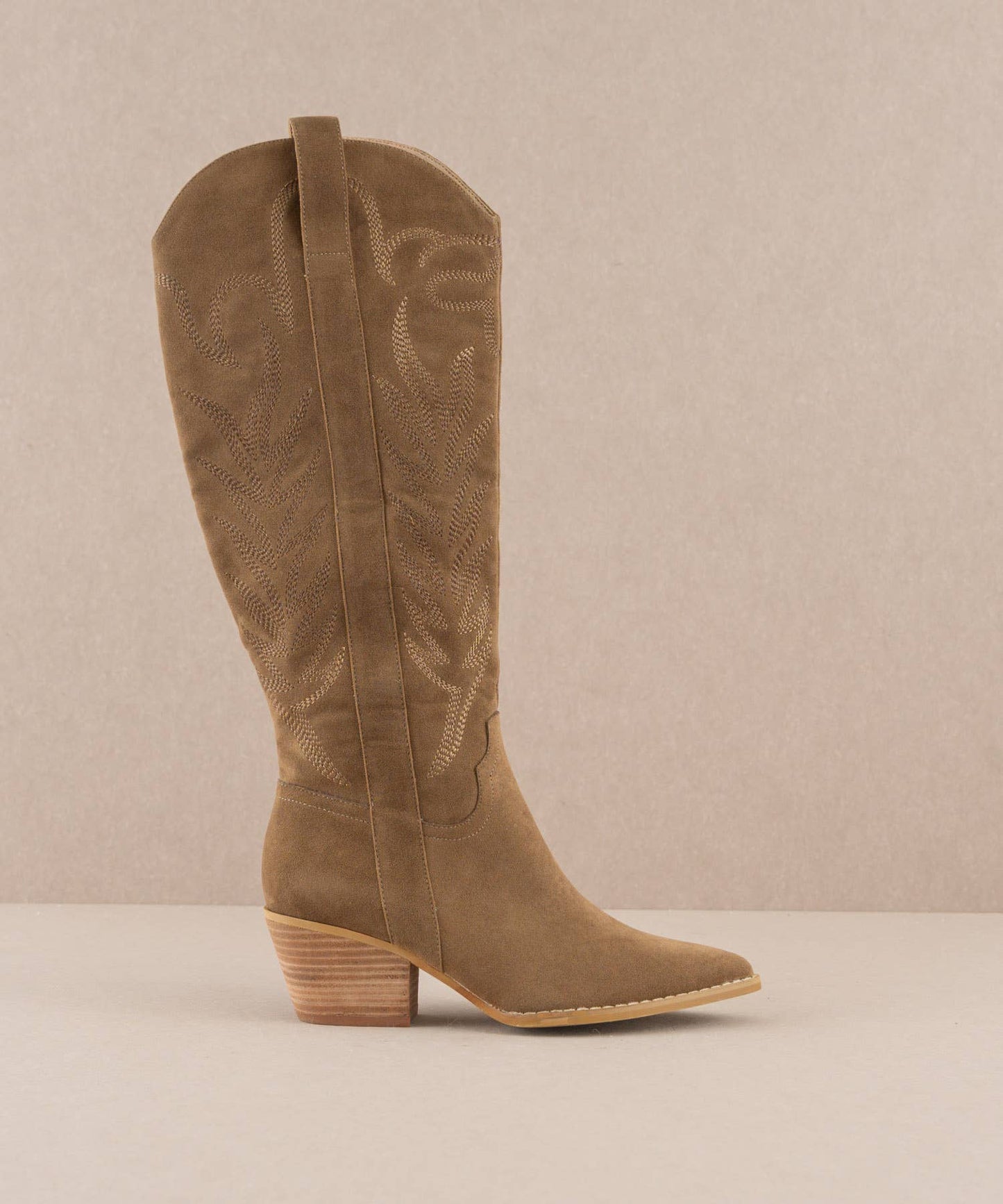 Oasis Society The Samara Brown | Embroidered Western Tall Boot