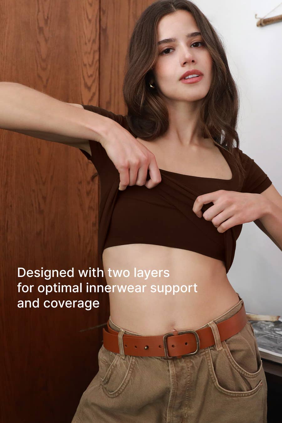 Square Neck SS Top Nikibiki