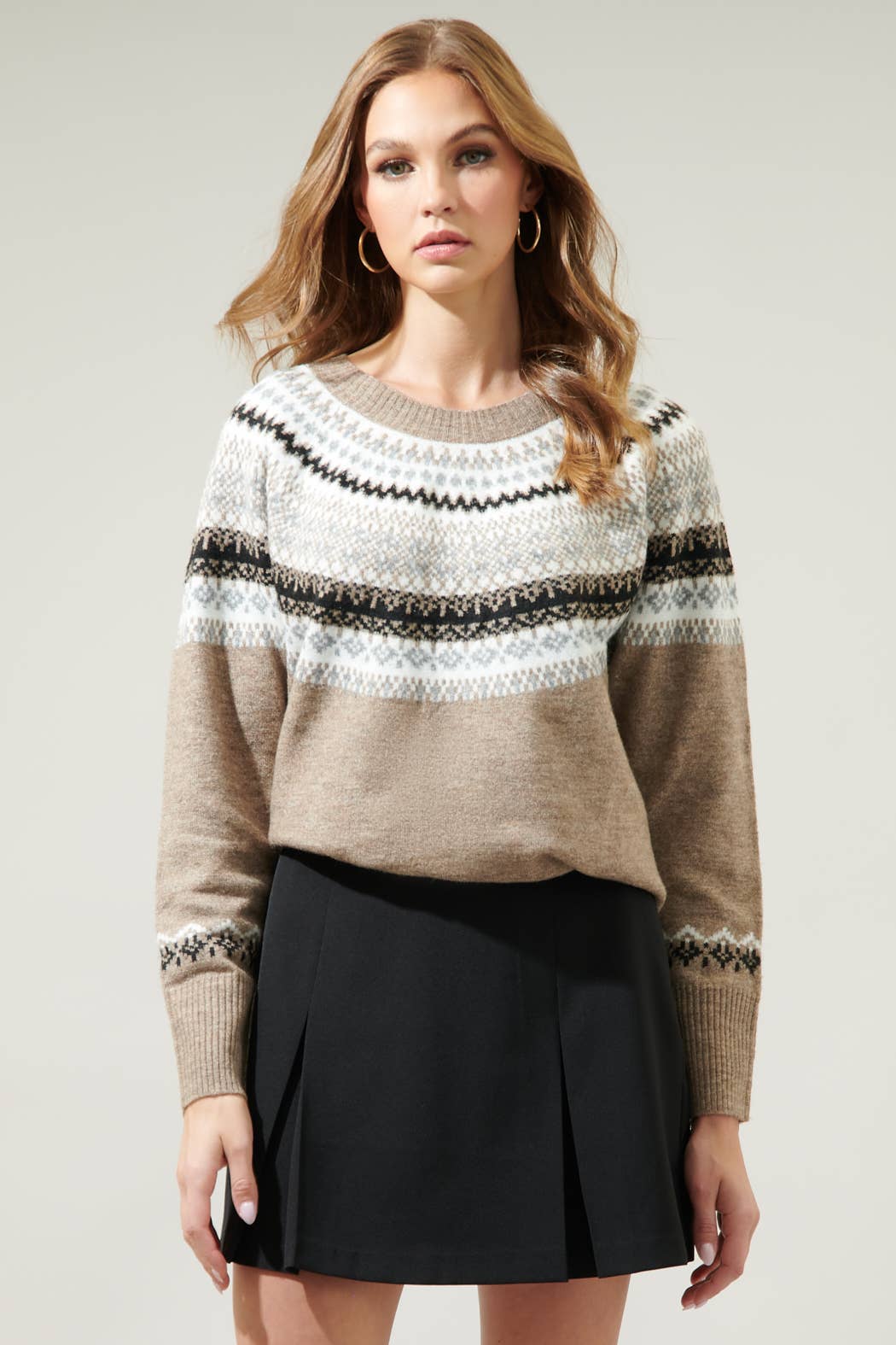 Mickey Fair Isle Crewneck Sweater