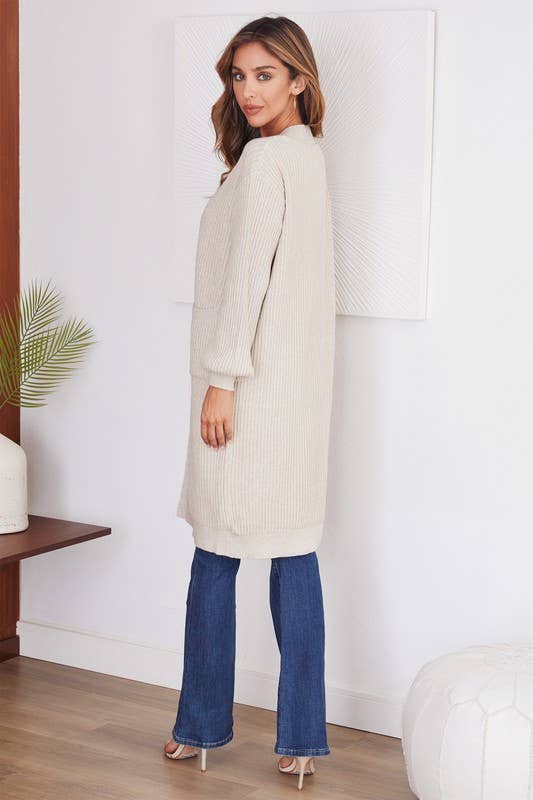 Candi Knit Long Duster with Pockets