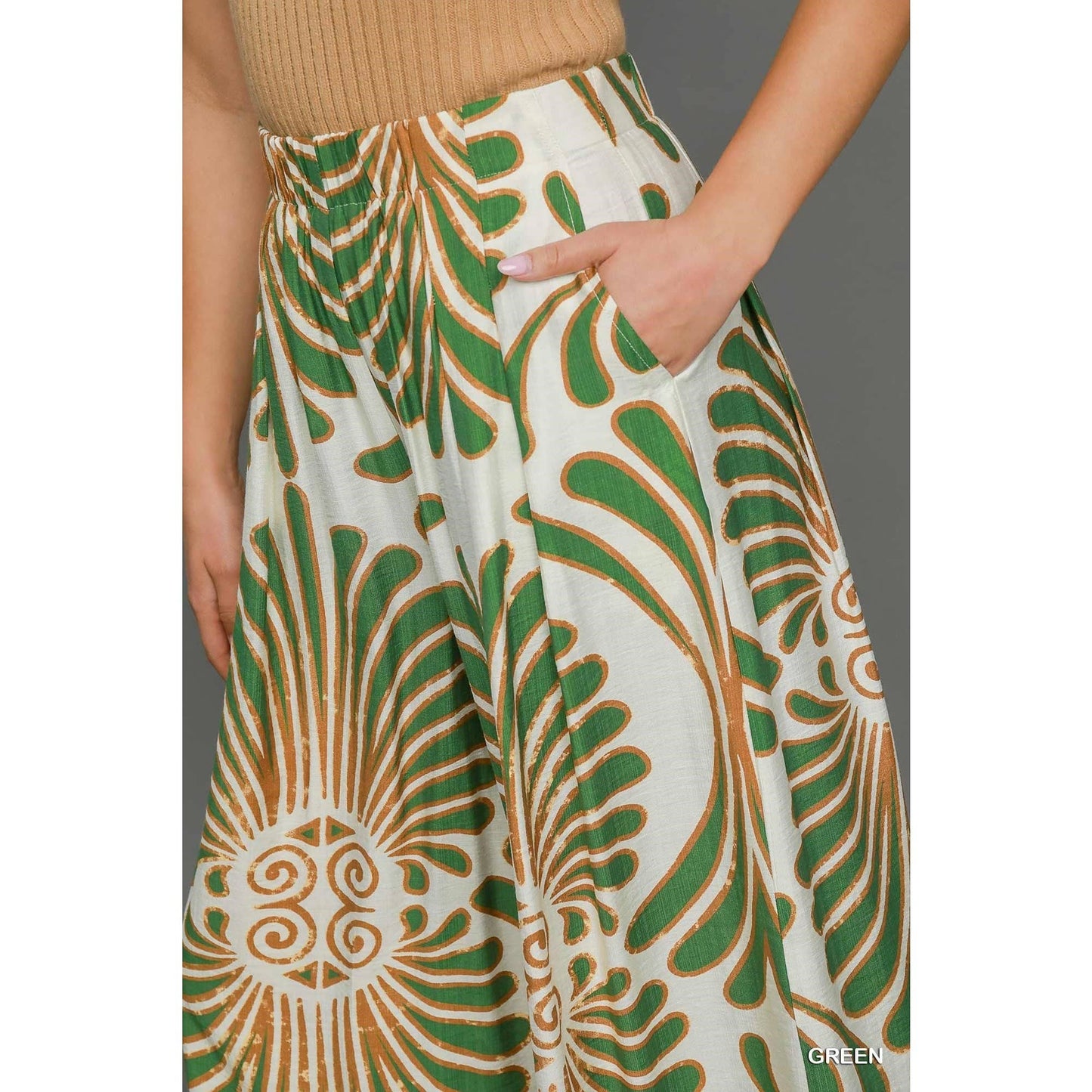 Donna Printed Skirt Pant