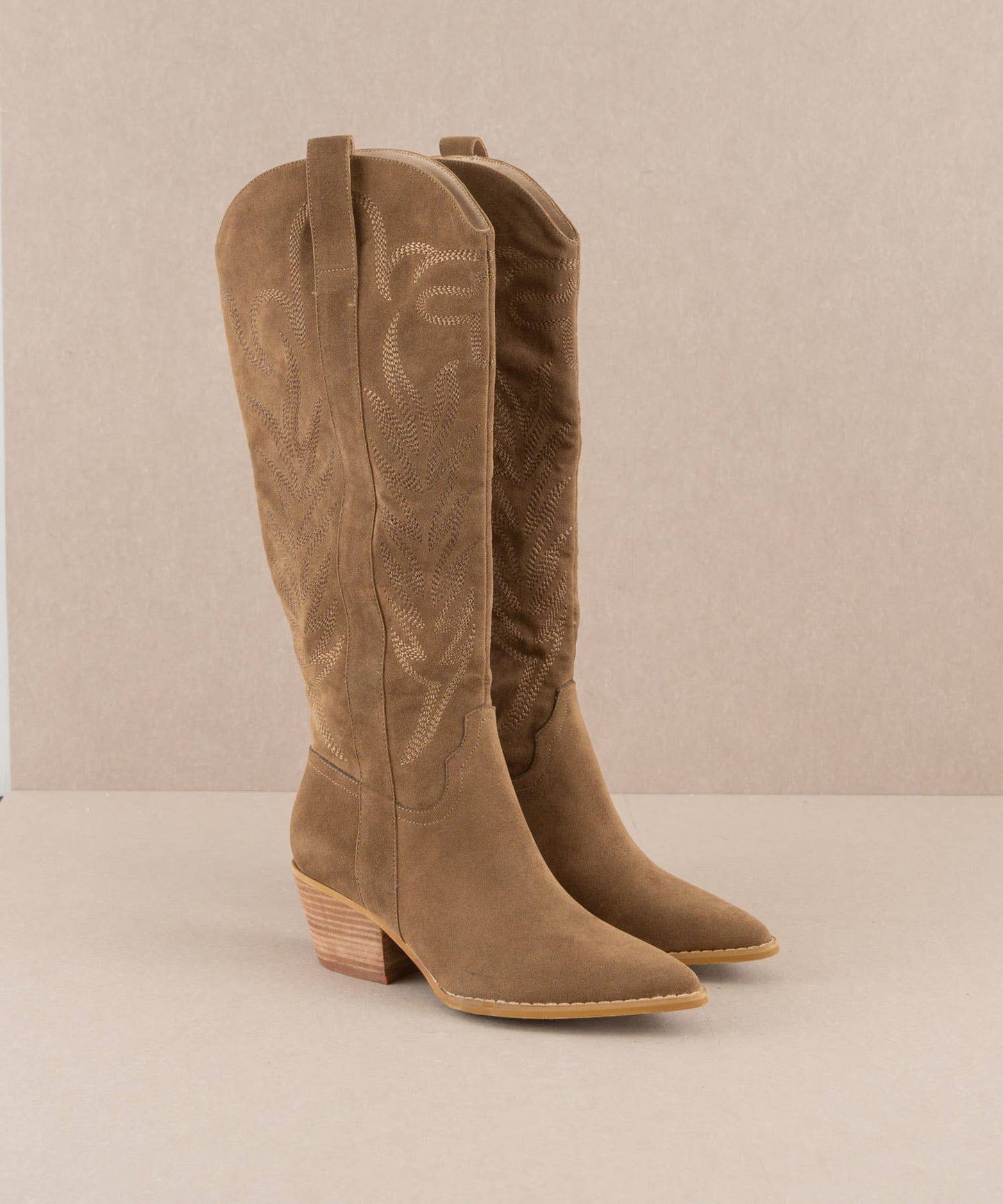 Oasis Society The Samara Brown | Embroidered Western Tall Boot