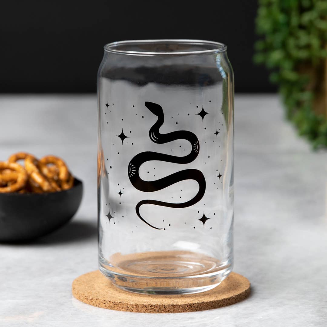 Snake Beer Can Glass | Glass Cup | Iced Coffee Cup