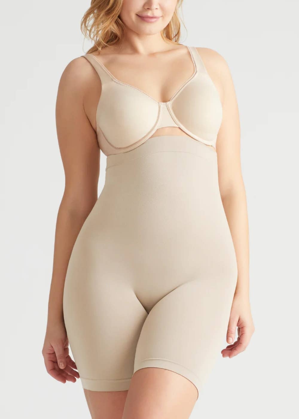 Seamless Solutions - High Waist Thigh Shaper - Plus Sizes