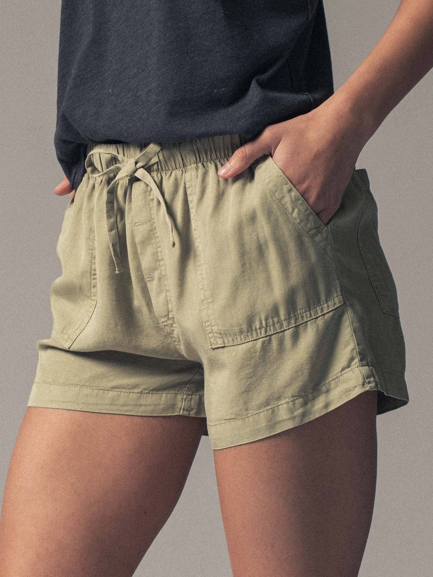 Sammi - Tencel Patch Pocket Summer Shorts