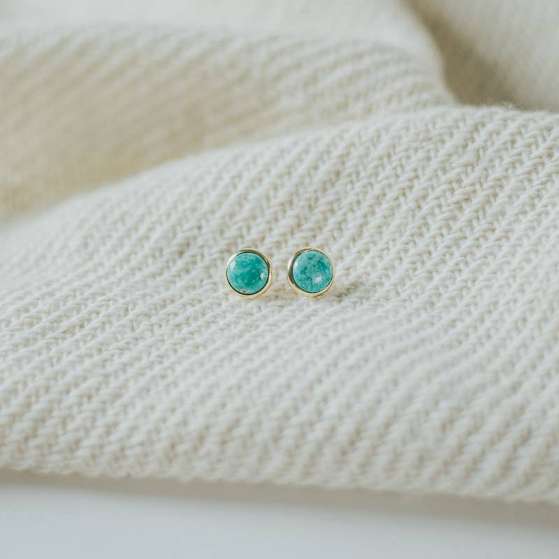 Commonform Hyalite Studs Turquoise