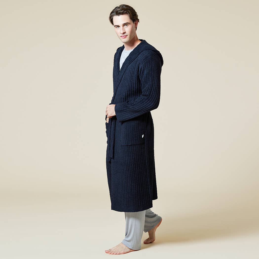 Softies - Solid Rib Marshmallow Unisex Hooded Robe