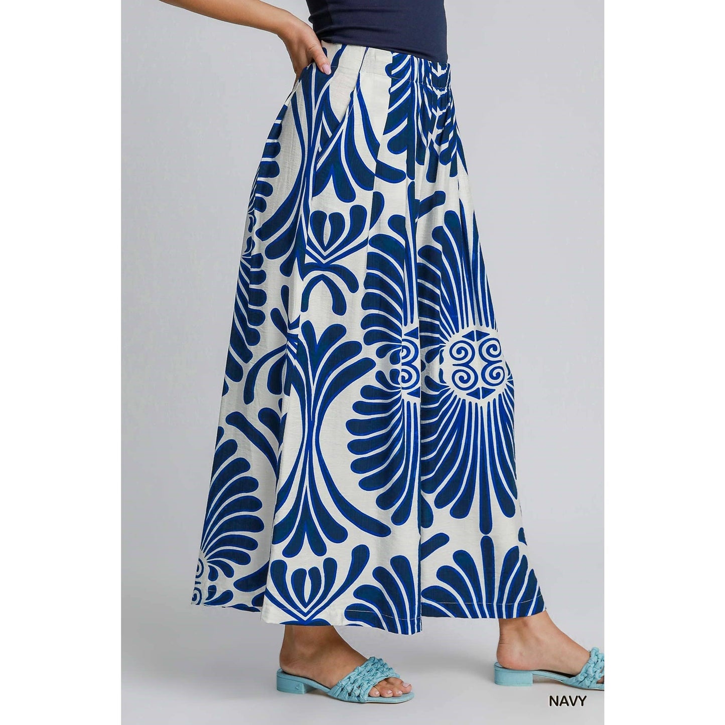 Donna Printed Skirt Pant