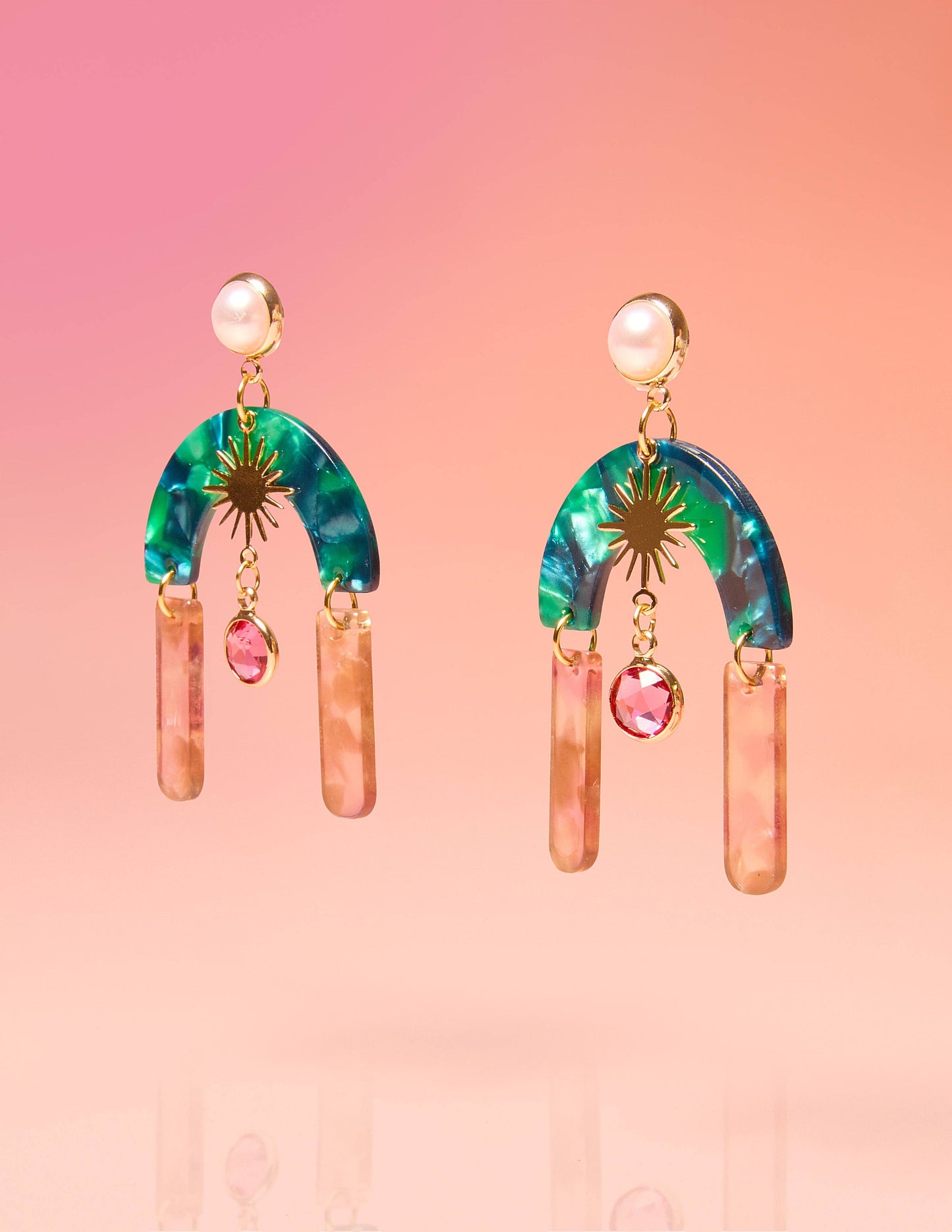Resort Deco Glam Statement Earrings