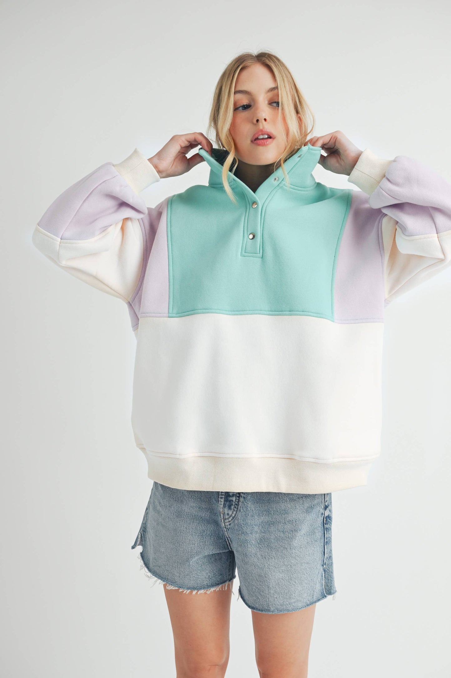 Janica - Glo Colorblock Pullover