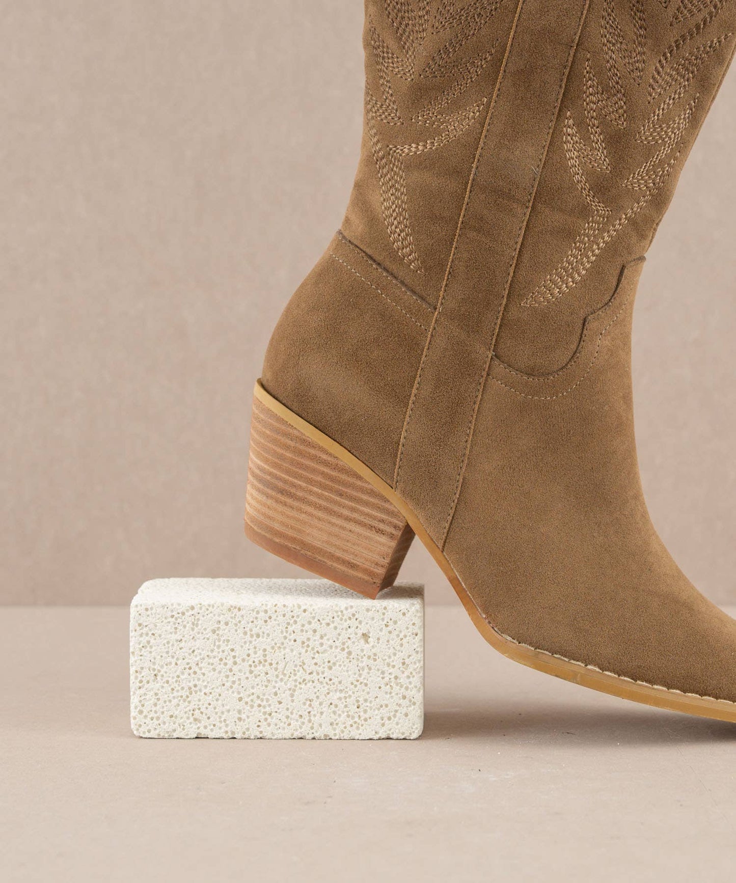 Oasis Society The Samara Brown | Embroidered Western Tall Boot