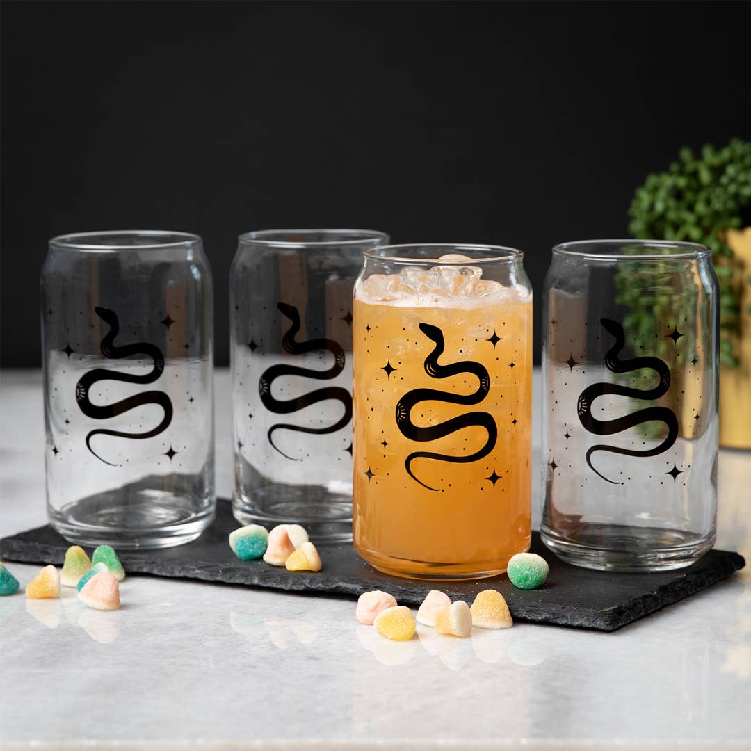 Snake Beer Can Glass | Glass Cup | Iced Coffee Cup
