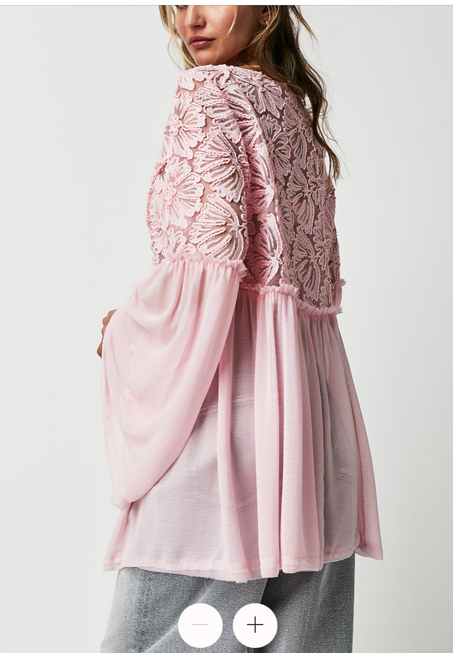 Free People Magdalene Crochet Tunic