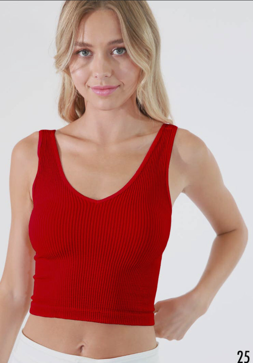 NIKIBIKI Reversible Ribbed Crop Top