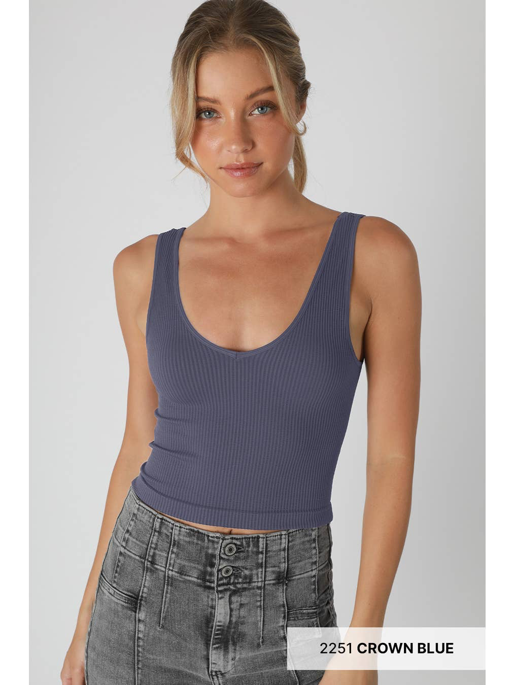 NIKIBIKI Reversible Ribbed Crop Top