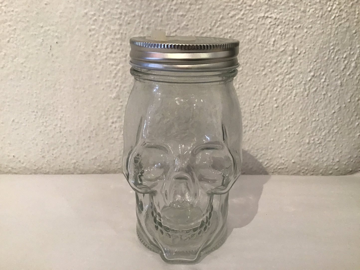 Skull Glass with Lid
