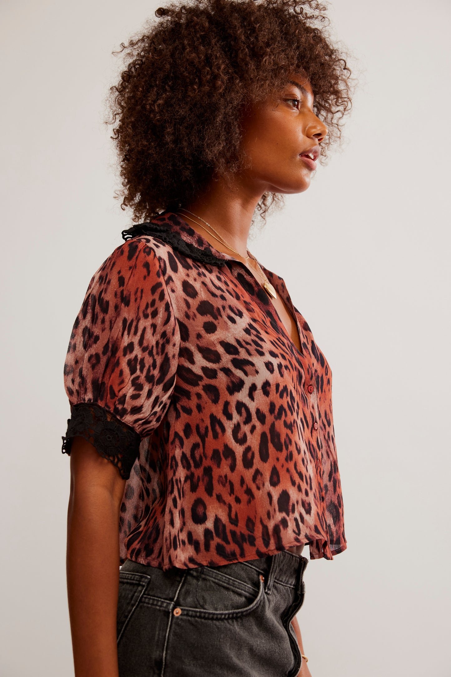 Free People My Love Blouse Printed