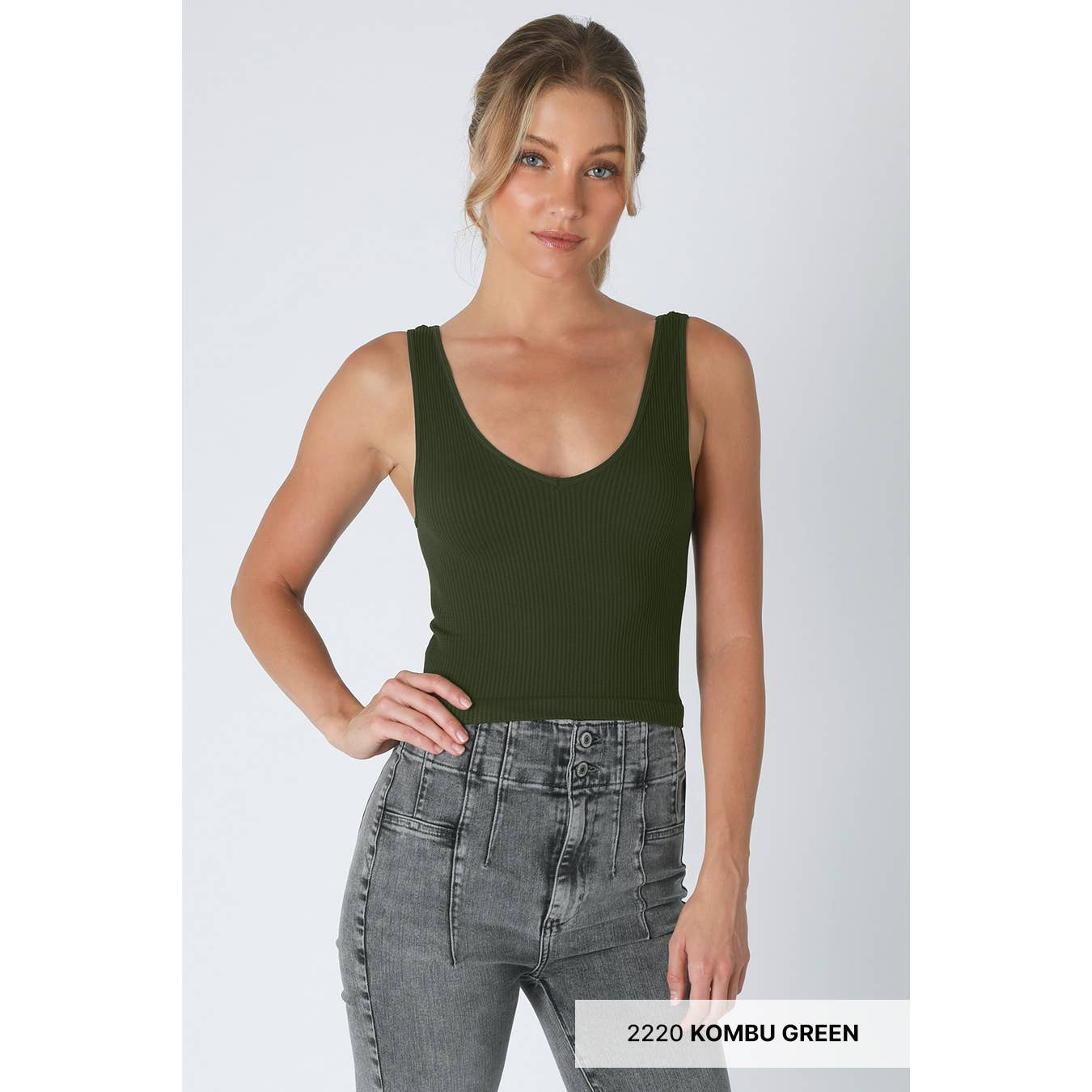 NIKIBIKI Reversible Ribbed Crop Top