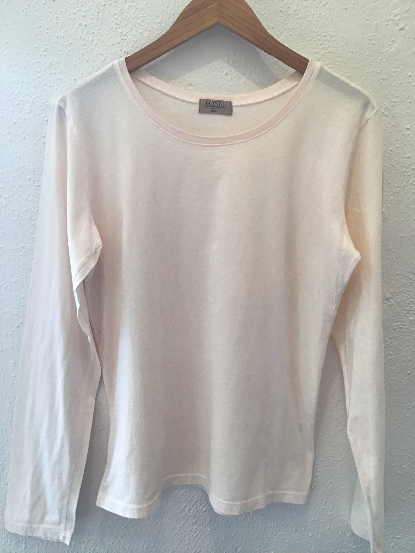 Boxie Tees Long Sleeve Boxy Crew Neck Tee