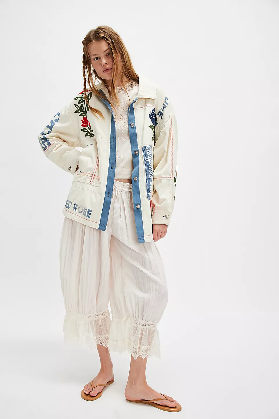 Free People Field of Roses Jacket