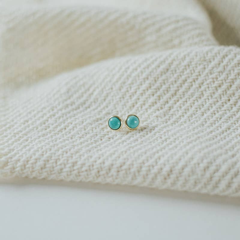 Commonform Hyalite Studs Turquoise