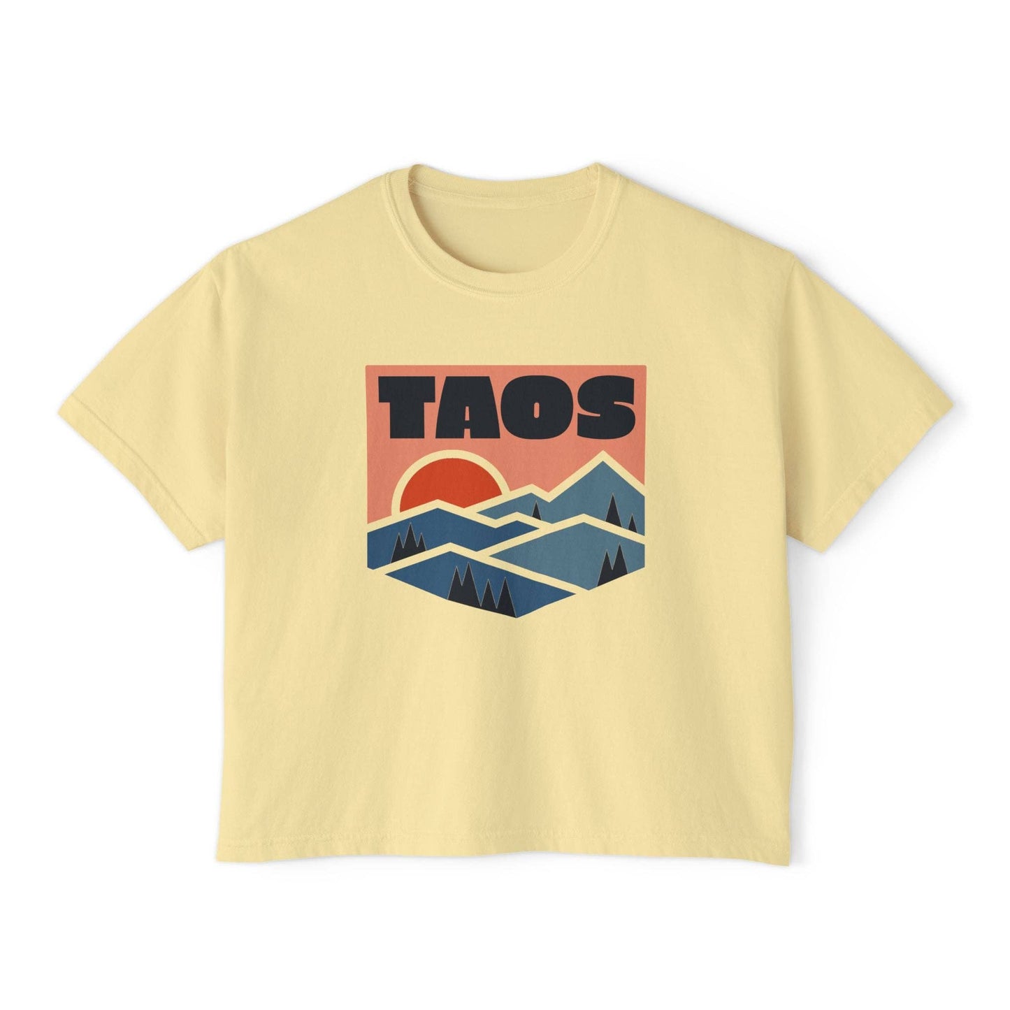 Women's Slightly Cropped Taos Boxy Graphic Tee