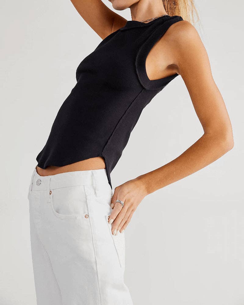 Mia Ribbed Sleeveless Tank Top